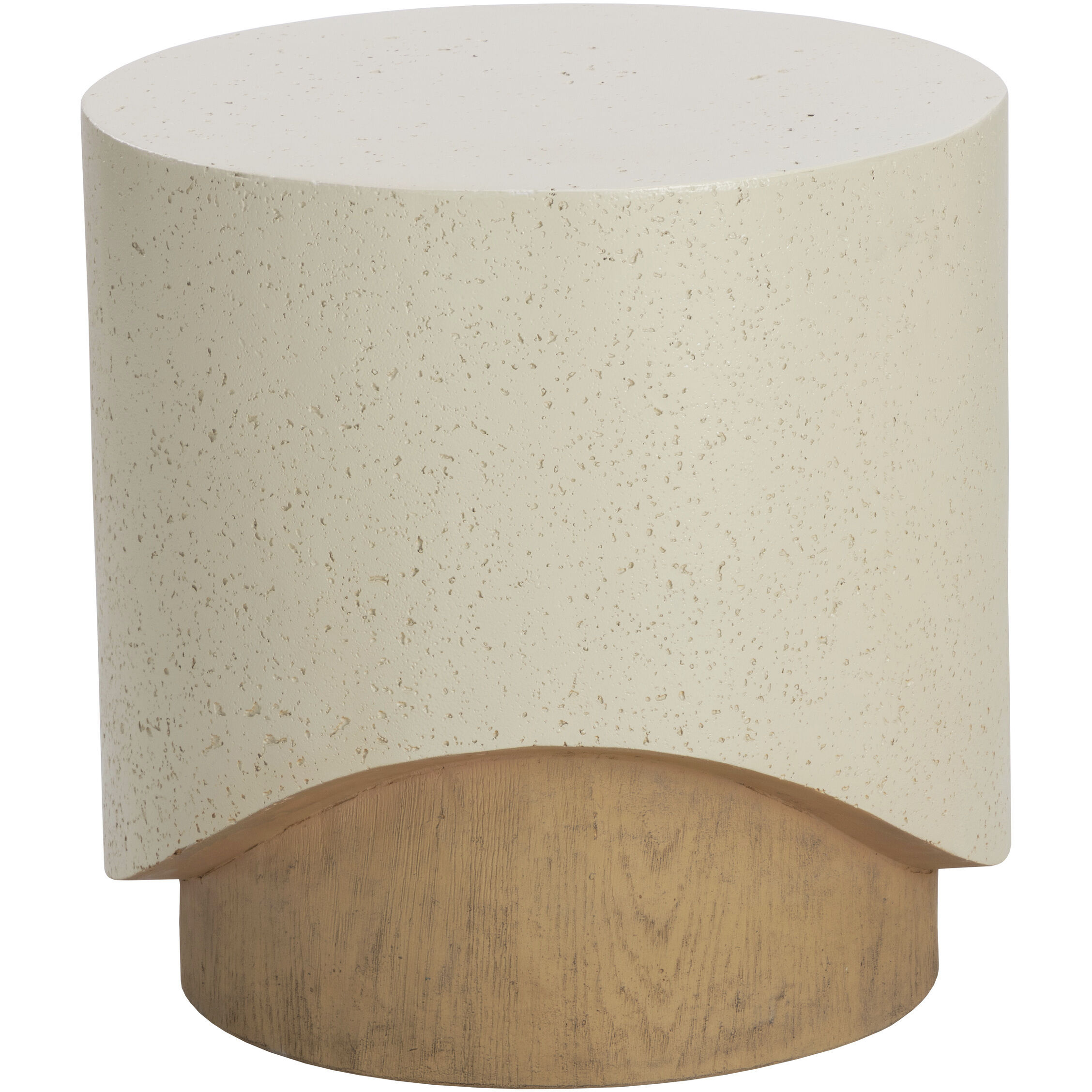 Patras 20 X 19.75 inch Cream / Light Brown Outdoor End Table